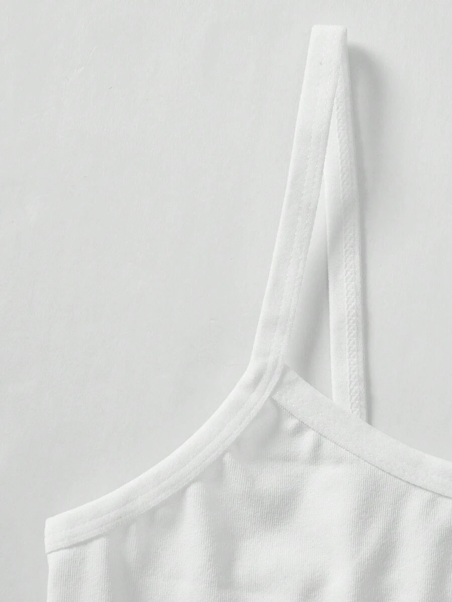 Solid Color Camisole Bra