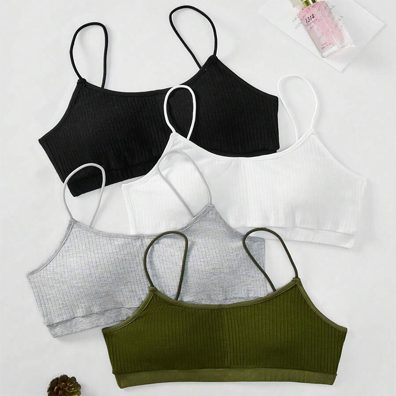 Girls Knitted Ribbed Bralette