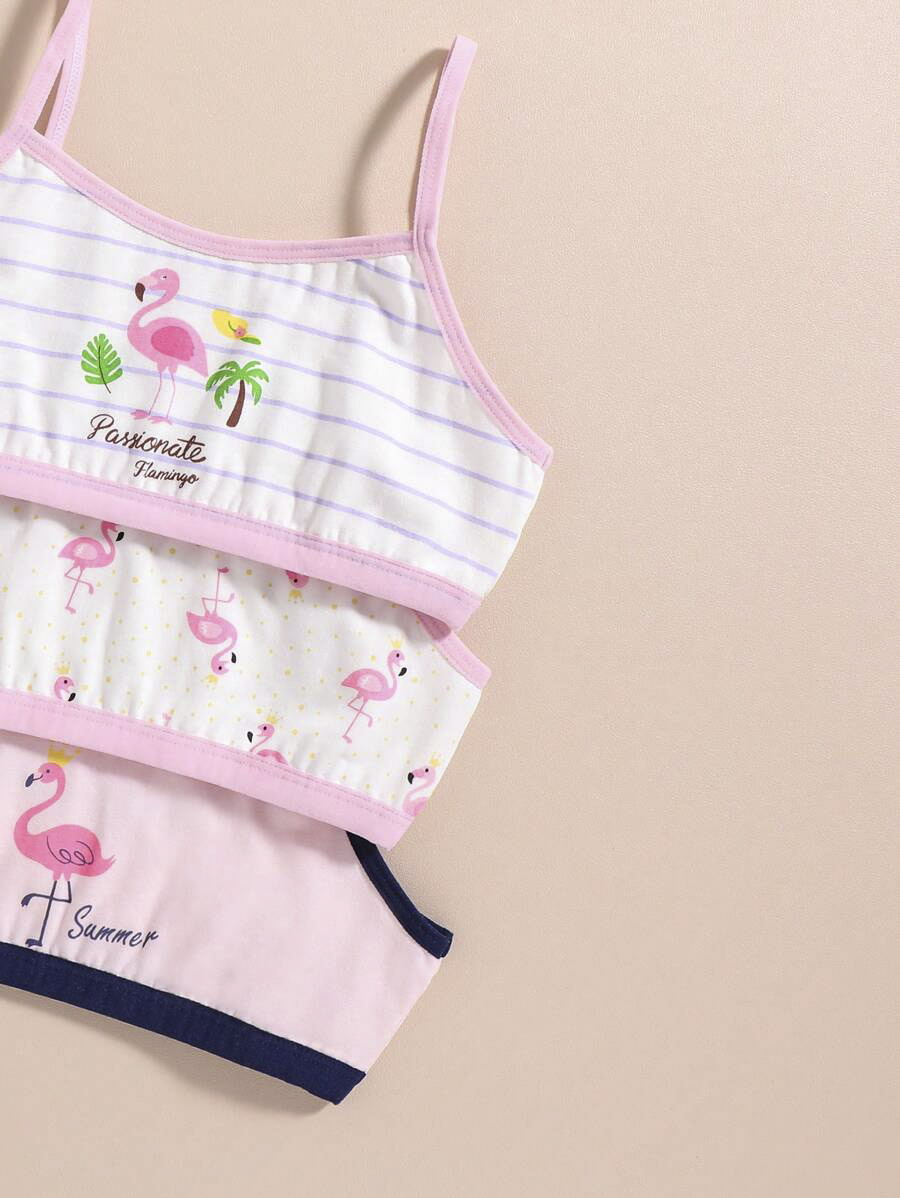 Girls Flamingo Printed Bra