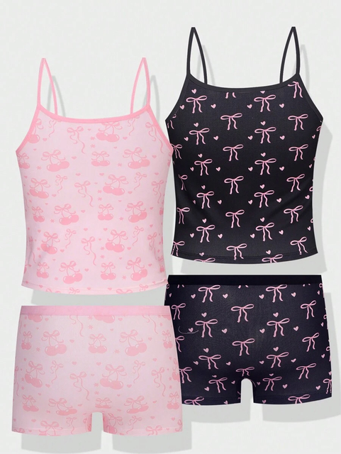 Girls Vest And Briefs Set