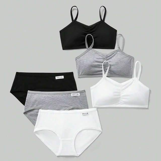 Teen Girls Triangle Brief Underwear Set