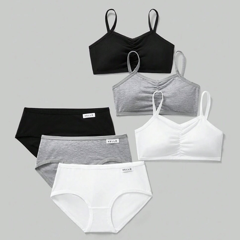 Teen Girls Triangle Brief Underwear Set