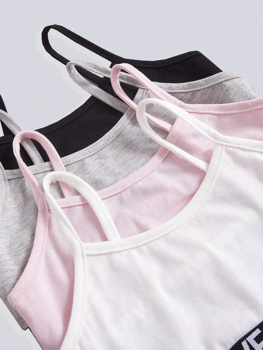 Girls Heart Print Elastic Bra