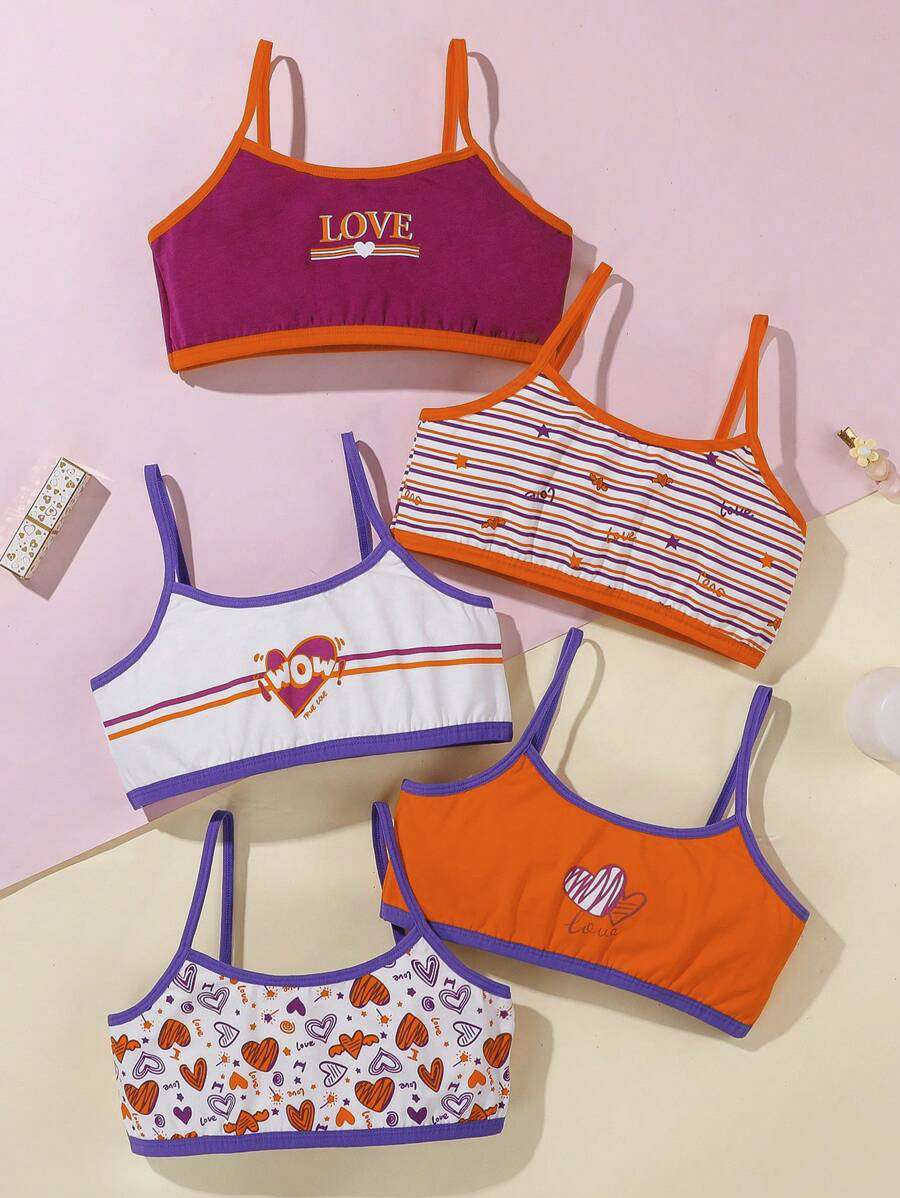 Tween Color Block Bra