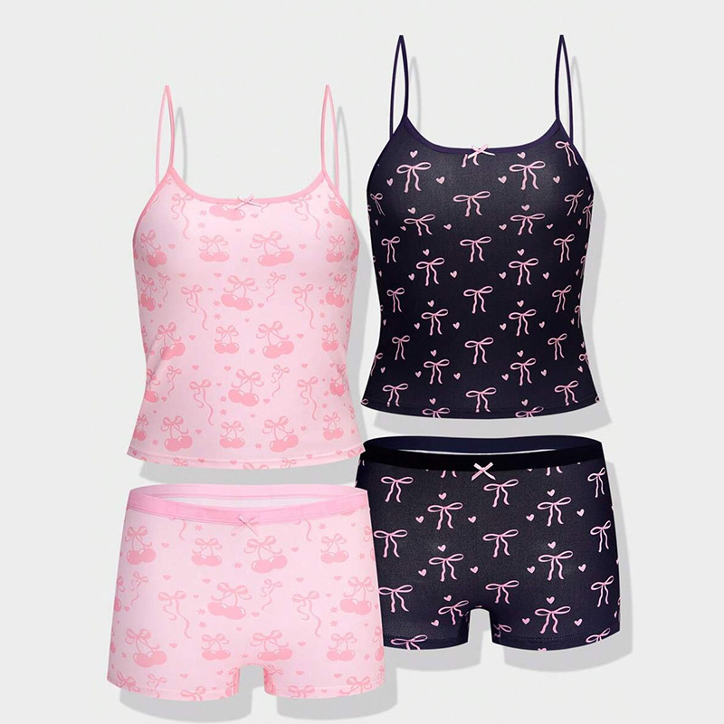 Girls Vest And Briefs Set