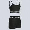 Girls Heart Print Elastic Bra