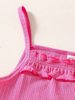 Girls Solid Color Vest