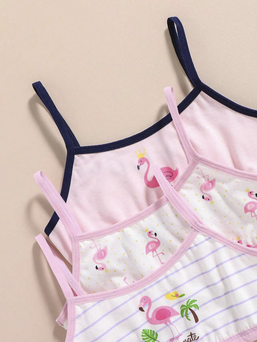 Girls Flamingo Printed Bra