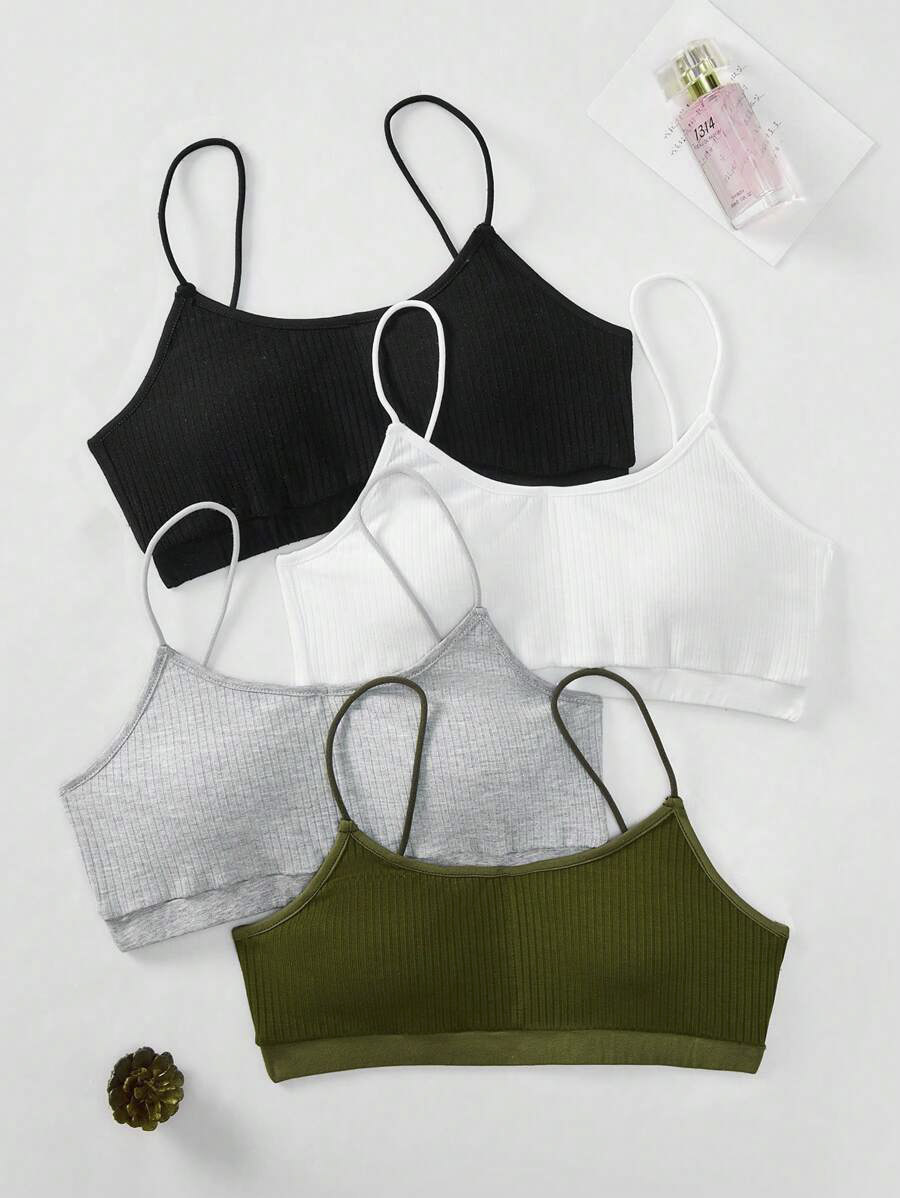 Girls Knitted Ribbed Bralette