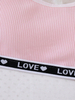 Teen Girls Letter Trim Camisole Bra