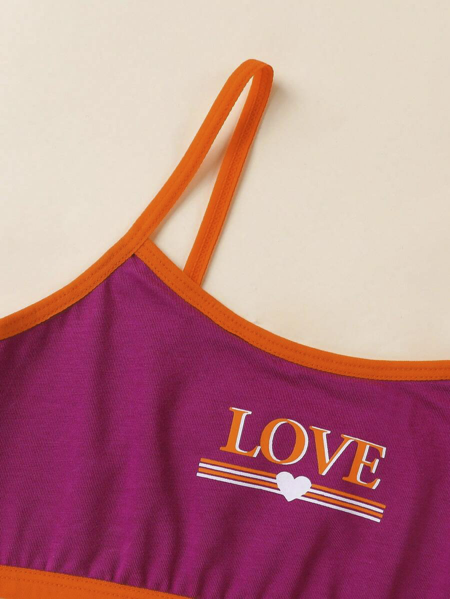 Tween Color Block Bra
