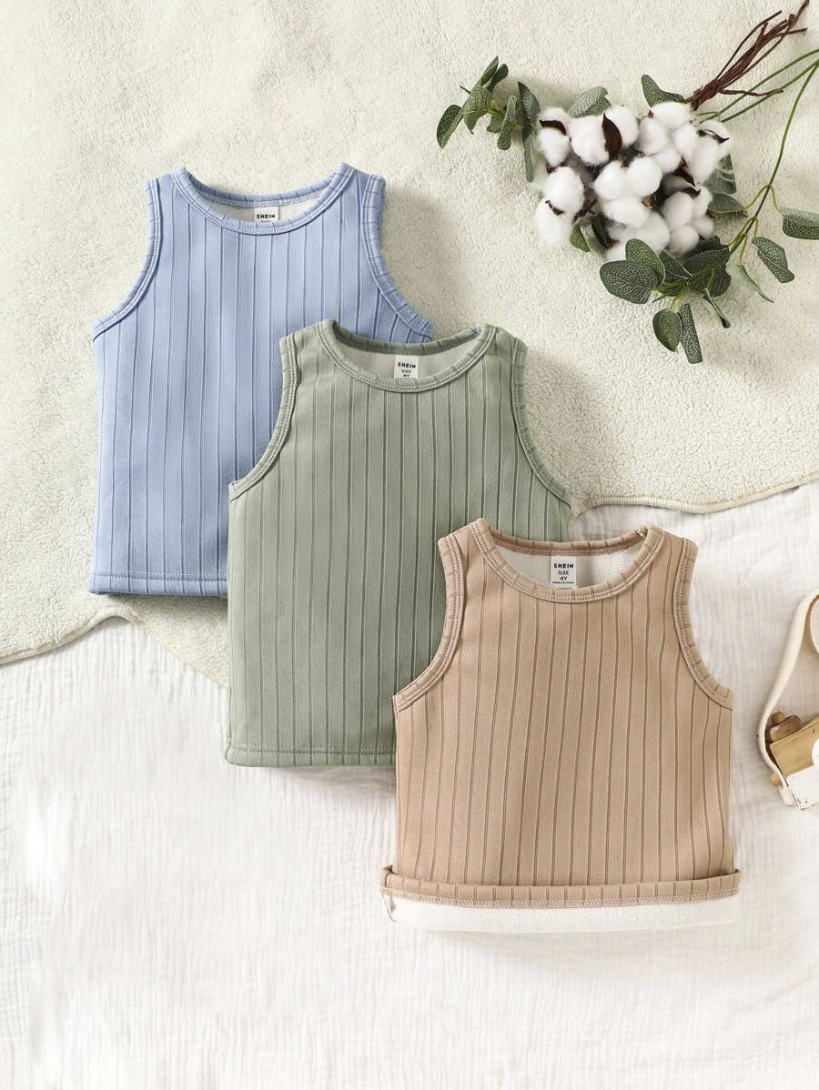Boys Thermal Undershirt Vest Set