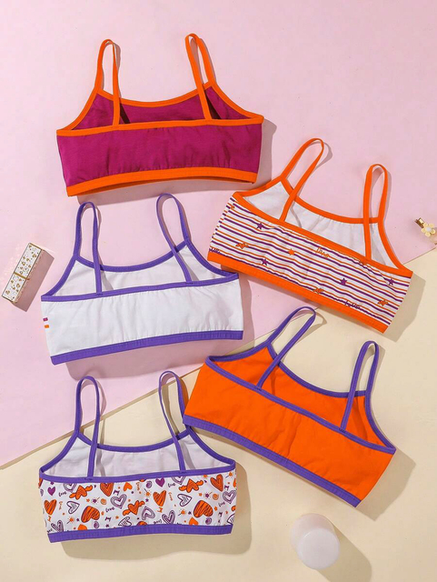 Tween Color Block Bra
