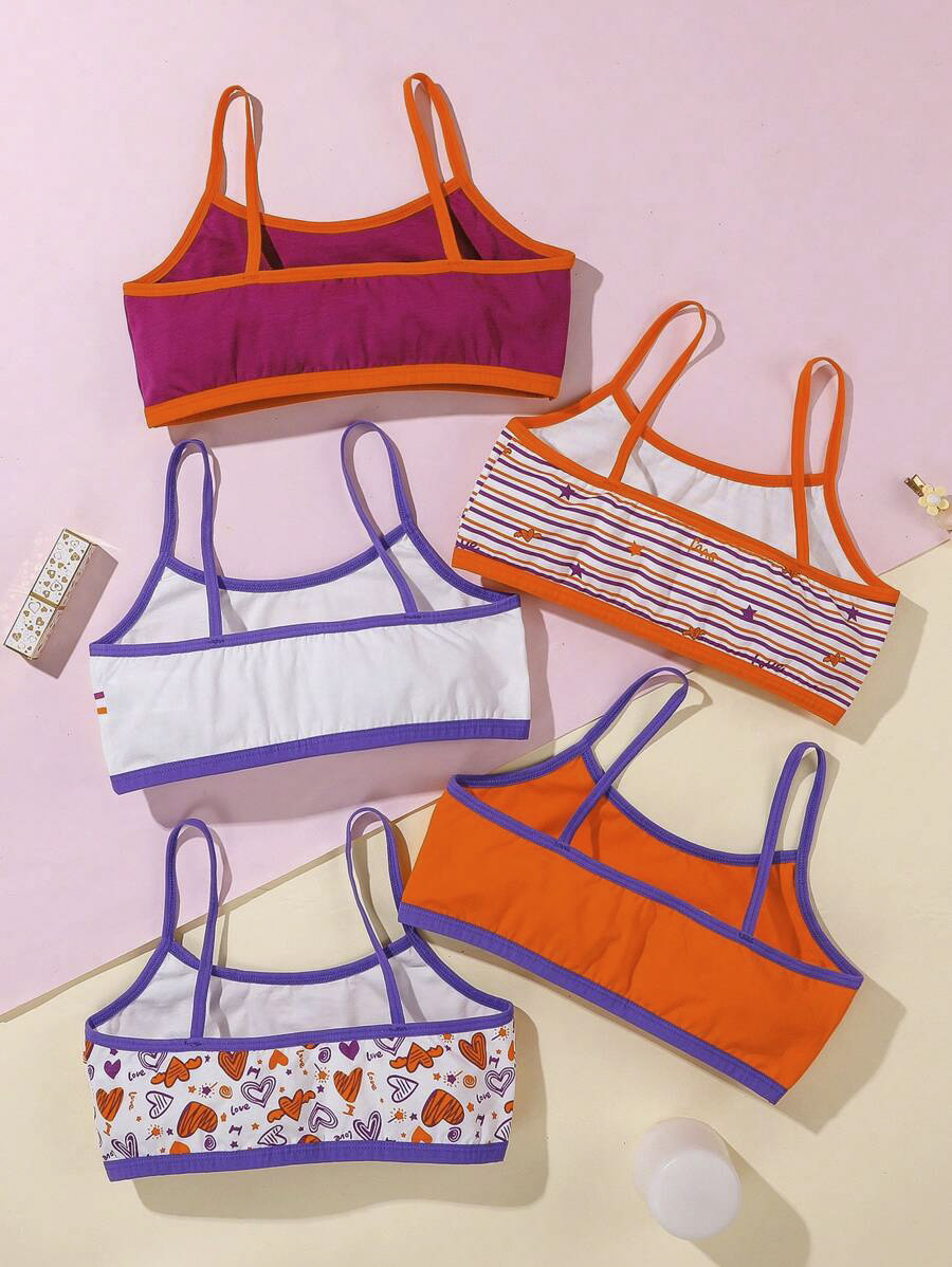 Tween Color Block Bra