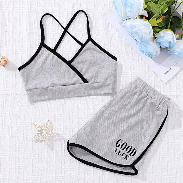 Teen Girl Grey Underwear Set