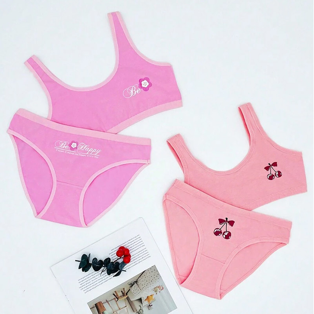 Girls Wireless Underwear Set