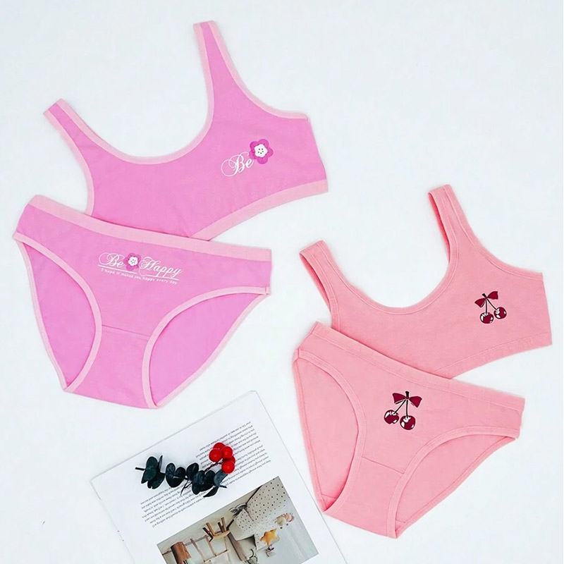 Girls Wireless Underwear Set