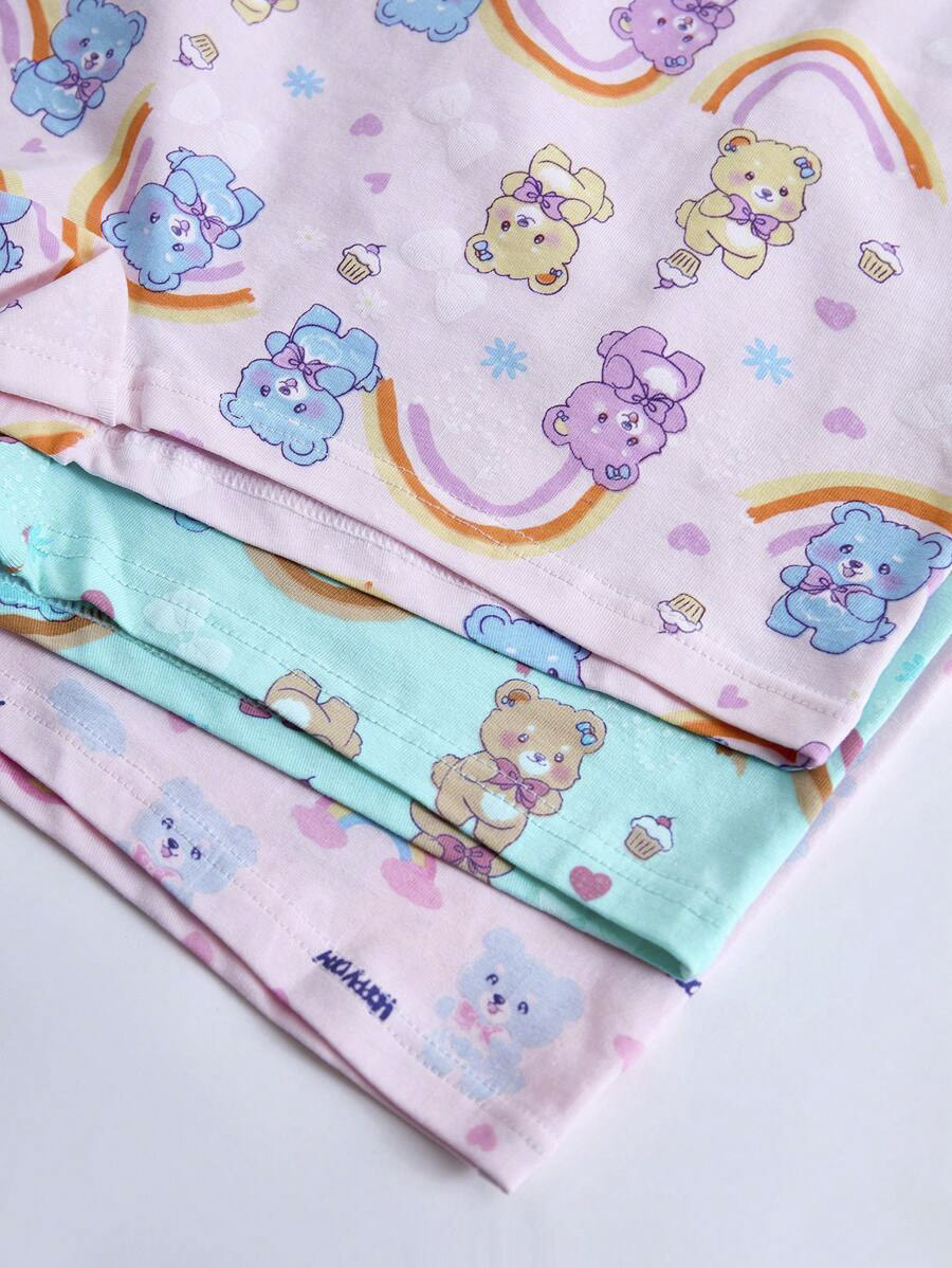 Bear Print Cute Underwear Set