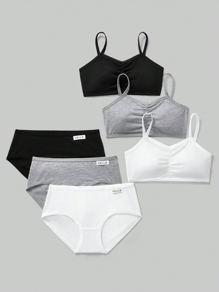 Teen Girls Triangle Brief Underwear Set